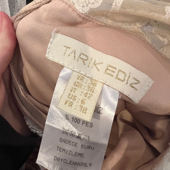 Tarik Ediz 93627 Lace Embroidered Wedding Dress - Picture 10 of 10